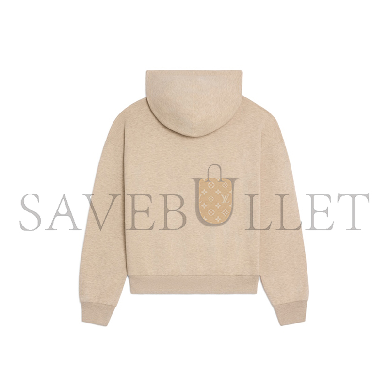Ce1i*e zipped blason hoodie in cashmere cotton ry0fl450i.fyx9